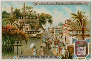 Kilátás egy utcára Hyderabadban alkotó: European School