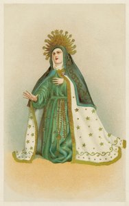 Szűz Mária (chromolitho) alkotó: European School