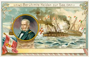 Wilhelm von Tegetthof osztrák tengernagy és a Lissa-i csata alkotó: European School