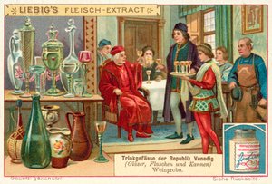 Borkóstoló a Velencei Köztársaságban (chromolitho) alkotó: European School