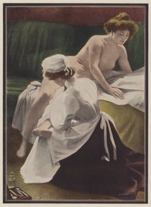 Nőt szárít a szobalánya (színes litó) alkotó: European School