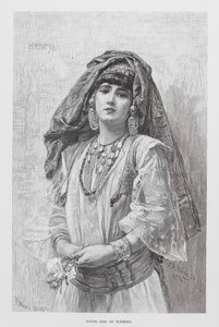 Tlemceni fiatal lány (metszet) alkotó: European School