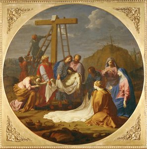 A keresztről való letétbe helyezés - Letétbe helyezés ... alkotó: Eustache (studio of) Le Sueur