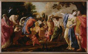 Poliphile assiste au triomphe de Bacchus - Poliphilo watches the triumph of Bacchus ... (festmény, vászon) alkotó: Eustache Le Sueur