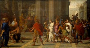 Szent Gervais és Szent Protaisz Asztázis elé állítottak, nem hajlandók áldozni Jupiternek alkotó: Eustache Le Sueur
