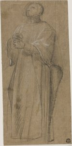 Tanulmány a papi karszalaghoz alkotó: Eustache Le Sueur