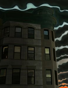 13th Street at 7th Avenue, Brooklyn (digitális művészet) alkotó: Evan Sklar