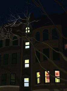 8Th Avenue At Night (digitális művészet) alkotó: Evan Sklar