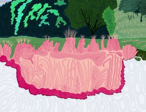 Bunker, Golfpálya, Bethpage black (digitális művészet) alkotó: Evan Sklar