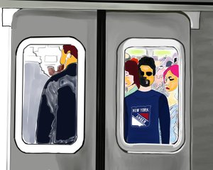 New York Anger (digitális művészet) alkotó: Evan Sklar