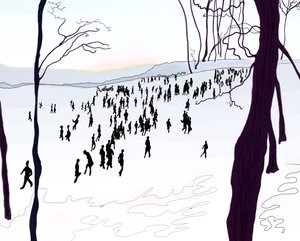 Prospect Park, tél (digitális művészet) alkotó: Evan Sklar
