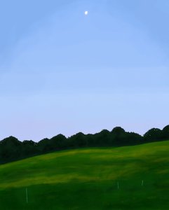 Vermont Field, Dawn (digitális művészet) alkotó: Evan Sklar