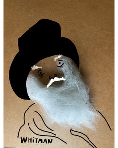 Walt Whitman (kollázs rajz) alkotó: Evan Sklar