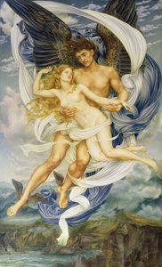 Borea és Oreithyia alkotó: Evelyn De Morgan