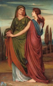 Naomi és Ruth, 1887 alkotó: Evelyn De Morgan