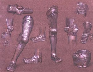 Study of Armour, No.1 (kréta) alkotó: Evelyn De Morgan
