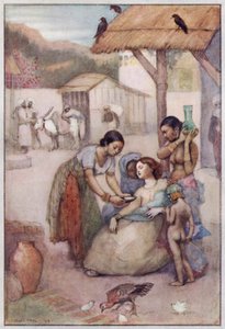 Illusztráció Cranfordhoz, Mrs. Gaskell (színes litó) alkotó: Evelyn Paul