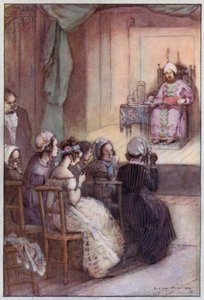 Illusztráció Cranfordhoz, Mrs. Gaskell (színes litó) alkotó: Evelyn Paul