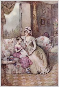 Illusztráció Cranfordhoz, Mrs. Gaskell (színes litó) alkotó: Evelyn Paul