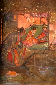 „Kato Sayemon a Shogun Ashikaga palotájában”, 1912. alkotó: Evelyn Paul