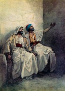 Pál és Silas boldogok a börtönben (színes litó)