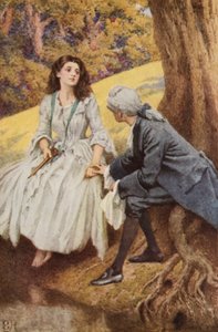 Illusztráció A szentimentális utazáshoz, Laurence Sterne alkotó: Everard Hopkins
