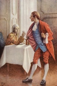 Illusztráció A szentimentális utazáshoz, Laurence Sterne alkotó: Everard Hopkins
