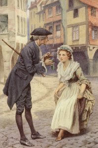 Illusztráció A szentimentális utazáshoz, Laurence Sterne alkotó: Everard Hopkins