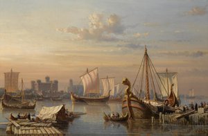 Viking hajók a Temzén, a 19. század közepe