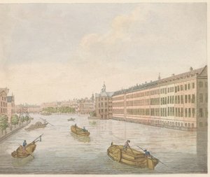 Kilátás a Binnen-Amstelre, kb. 1810-1813 Vue du Blaauwe-Brug, Prize de l