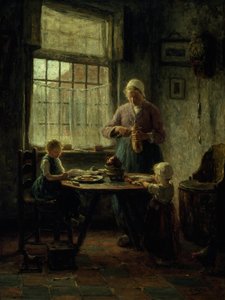 Családi étkezés, 1890-es évek.