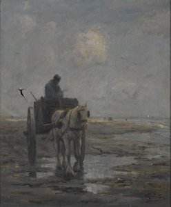 Ló és kocsi (olaj, vászon)