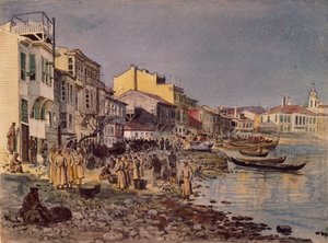 Orosz katonák a San Stefano-i töltésnél, 1878 alkotó: Evgeni Kirillovich Makarov
