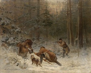 Medvevadászat alkotó: Evgeny Alexandrovich Tichmenev