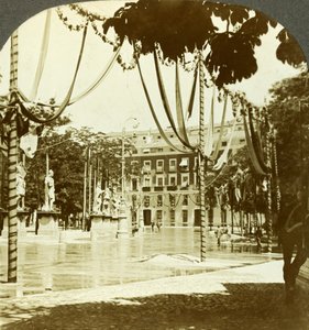 Dekorációk, Plaza de Oriente, Madrid, Spanyolország.