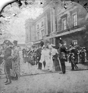 HM, a király áttekintése az indiai és gyarmati csapatokról, Buckingham-palota, London.