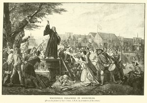 Whitefield prédikál Moorfieldsben