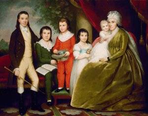 Mrs. Noah Smith és családja, c. 1830.