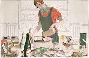 A karácsonyi puding, plakát 1928 (litó) alkotó: F.C. Harrison