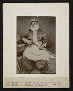 Sir Mir Ali Murad Khan Talpur III, Khairpur állam uralkodója alkotó: F.L. Wadhumal
