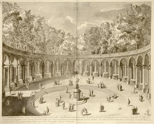 La Colonnade, Versailles, 1715 körül (metszet) alkotó: F. (after) Delamonce
