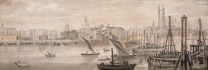 Old London Bridge, 1826. alkotó: F Jackson