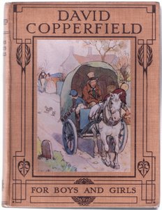 Elülső borítóterv, David Copperfield illusztrációja, 1914