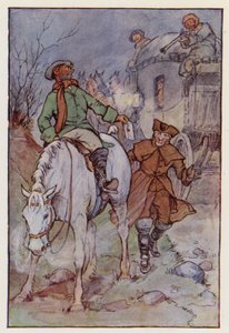 Illusztráció Charles Dickens A Tale of Two Cities című könyvéhez (színes litográfia) alkotó: F. M. B. Blaikie