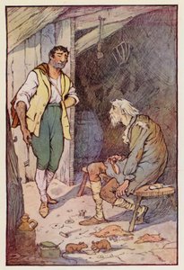 Illusztráció Charles Dickens A Tale of Two Cities című könyvéhez (színes litográfia) alkotó: F. M. B. Blaikie
