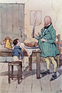 Illusztráció David Copperfield számára (színes litó) alkotó: F. M. B. Blaikie