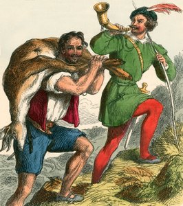 Robin Hood és Little John hazaviszik a kövér bakot