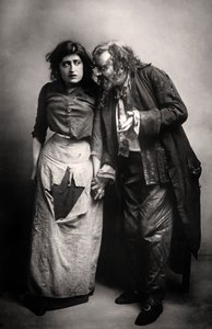 Constance Collier 1878-1955 és Herbert Beerbohm Tree 1853-1917, angol színészek, 1906. alkotó: F. W. Burford