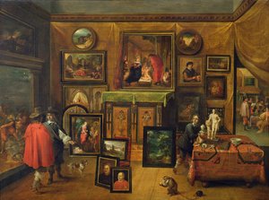 Pieter Stevens Képgalériája, 1640-48 körül (panel) alkotó: F. and Teniers Francken