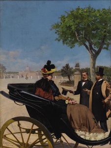 Érkezés a Villa Borghesébe, 1878.